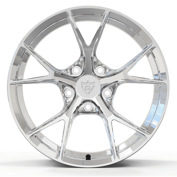 Custom forged monoblock performance wheel for Porsche 718 Cayman, high-performance track wheel design.